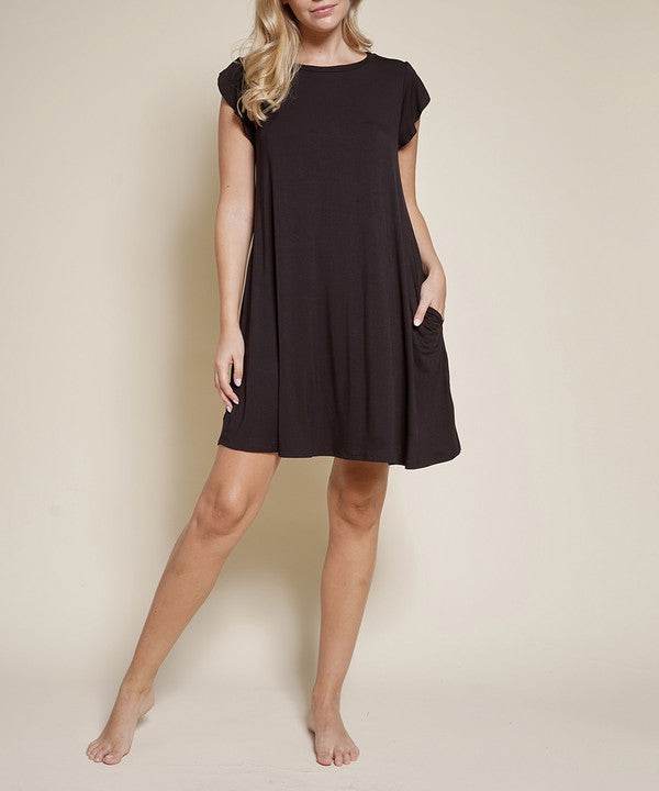 BAMBOO TULIP SLEEVE DRESS - Shop Style & More | Fresh Looks, Everyday Deals & Free Shipping