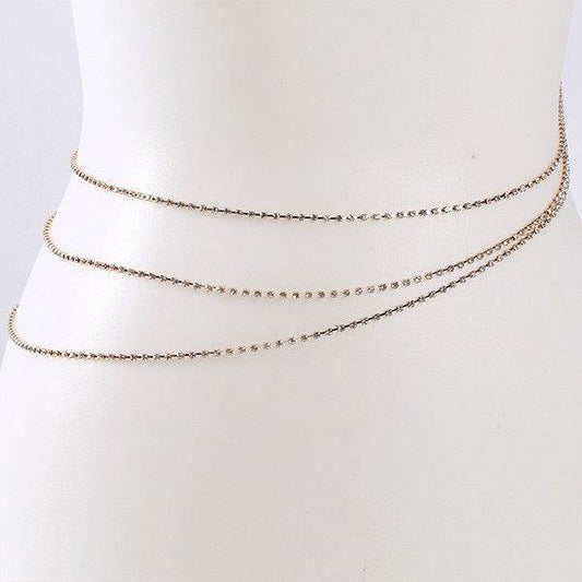 FACETED RHINESTONE WAIST CHAIN - Shop Style & More | Fresh Looks, Everyday Deals & Free Shipping