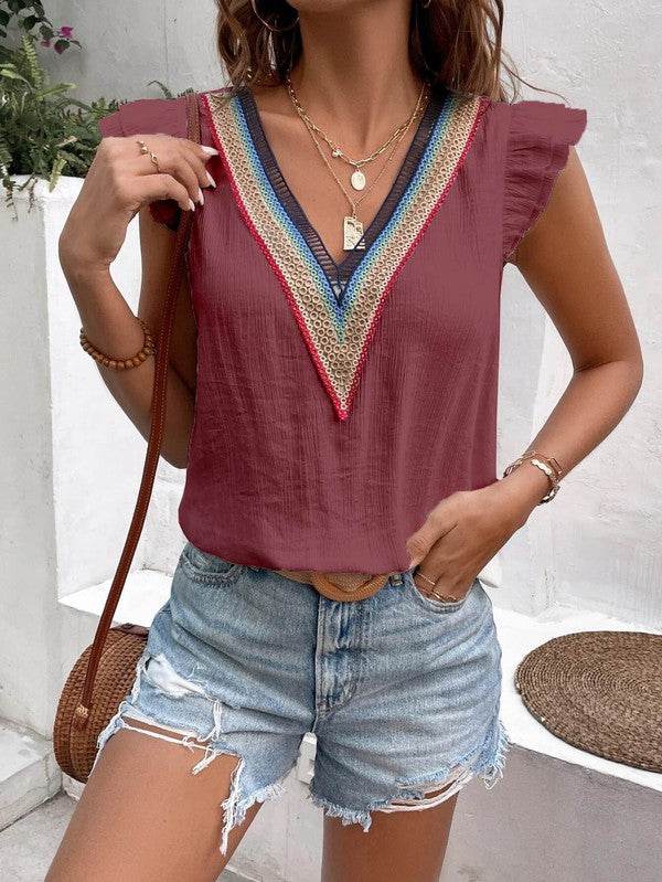 Ruffle Sleeve Top - Shop Style & More | Fresh Looks, Everyday Deals & Free Shipping