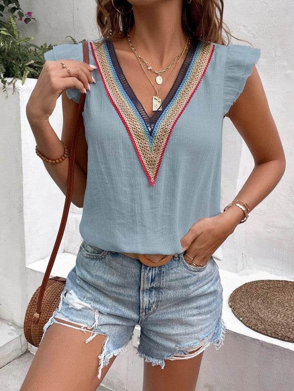 Ruffle Sleeve Top - Shop Style & More | Fresh Looks, Everyday Deals & Free Shipping