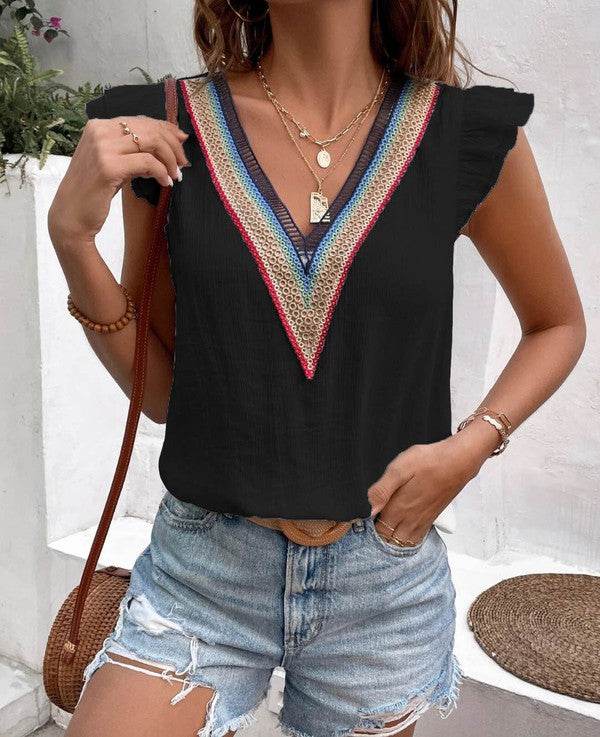 Ruffle Sleeve Top - Shop Style & More | Fresh Looks, Everyday Deals & Free Shipping