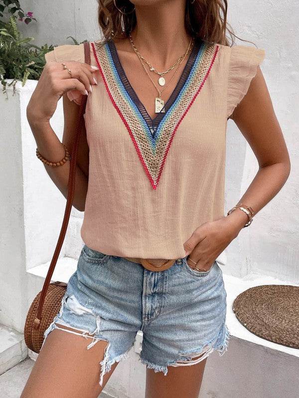 Ruffle Sleeve Top - Shop Style & More | Fresh Looks, Everyday Deals & Free Shipping