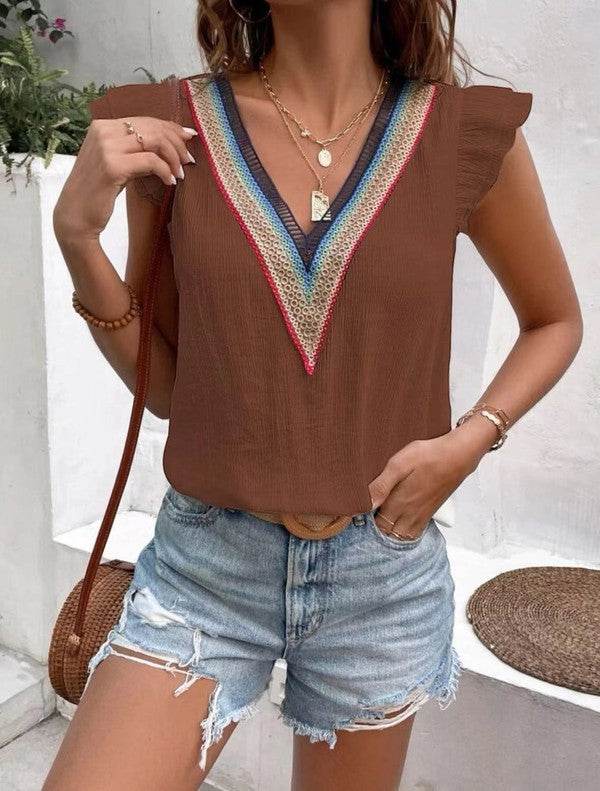 Ruffle Sleeve Top - Shop Style & More | Fresh Looks, Everyday Deals & Free Shipping