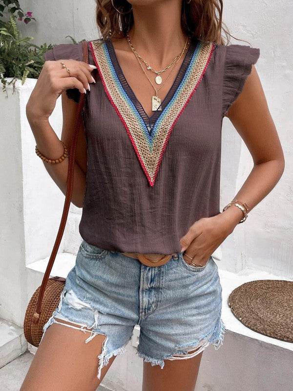 Ruffle Sleeve Top - Shop Style & More | Fresh Looks, Everyday Deals & Free Shipping