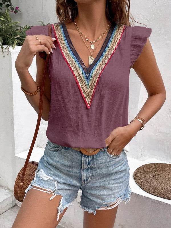 Ruffle Sleeve Top - Shop Style & More | Fresh Looks, Everyday Deals & Free Shipping