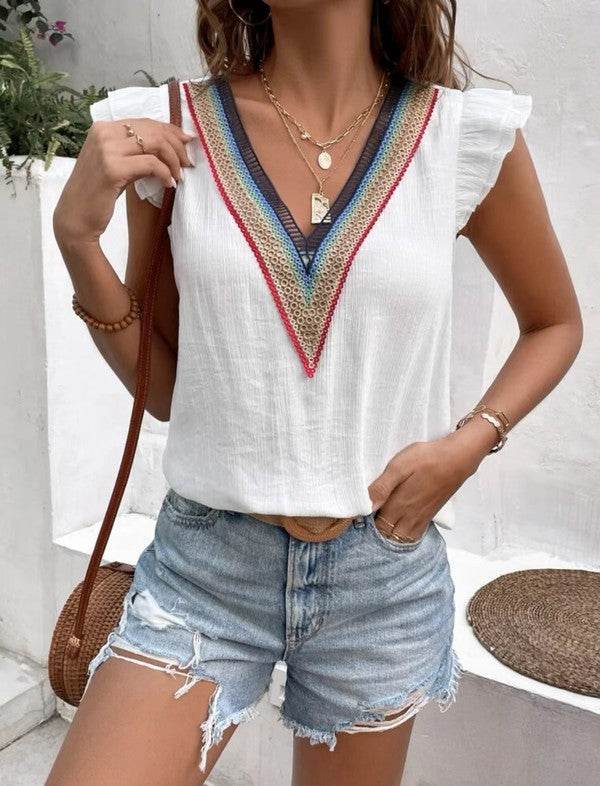 Ruffle Sleeve Top - Shop Style & More | Fresh Looks, Everyday Deals & Free Shipping