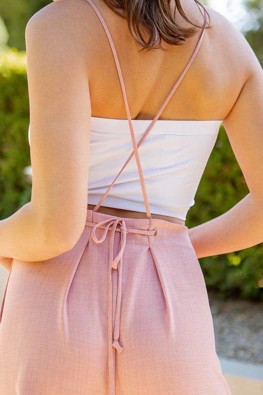 Back detailed Wide Leg Jumpsuit-3 Colors - Shop Style & More | Fresh Looks, Everyday Deals & Free Shipping