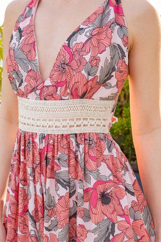Tie Back Floral Dress - Shop Style & More | Fresh Looks, Everyday Deals & Free Shipping