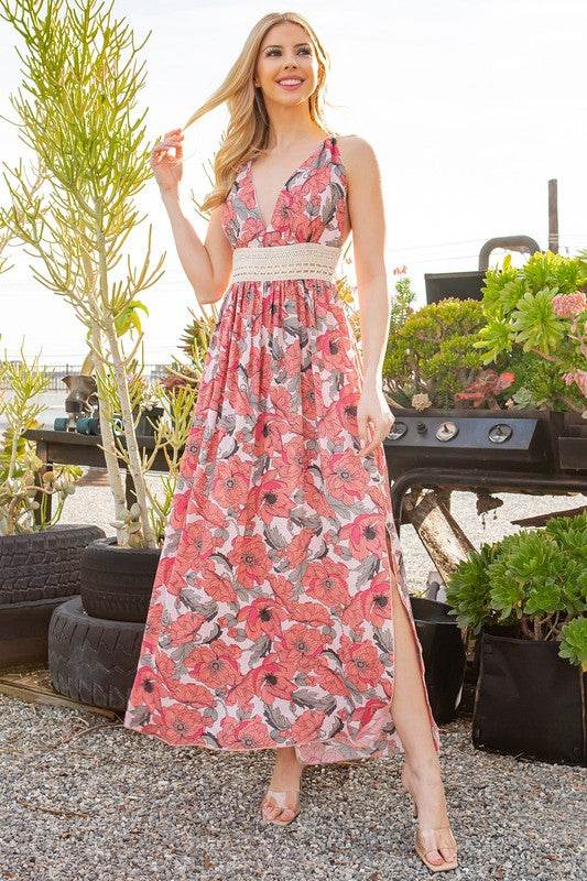 Tie Back Floral Dress - Shop Style & More | Fresh Looks, Everyday Deals & Free Shipping