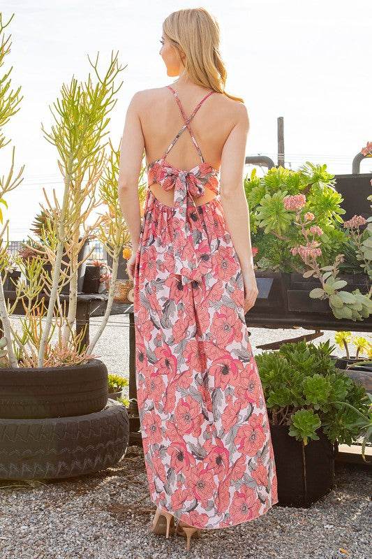 Tie Back Floral Dress - Shop Style & More | Fresh Looks, Everyday Deals & Free Shipping