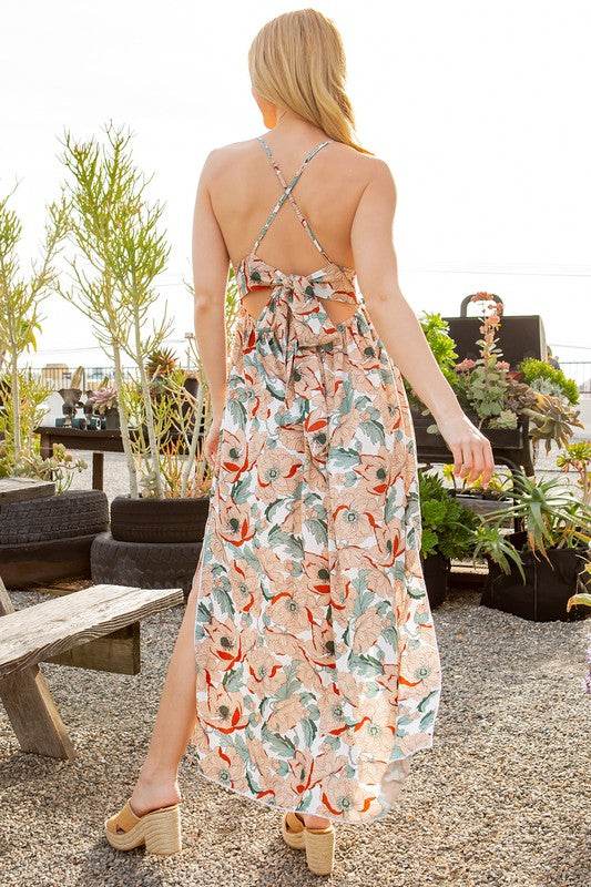 Tie Back Floral Dress - Shop Style & More | Fresh Looks, Everyday Deals & Free Shipping