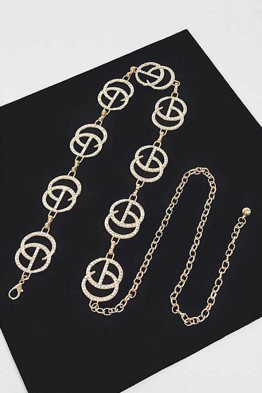 Crystal CG Logo Iconic Chain Belt - Shop Style & More | Fresh Looks, Everyday Deals & Free Shipping