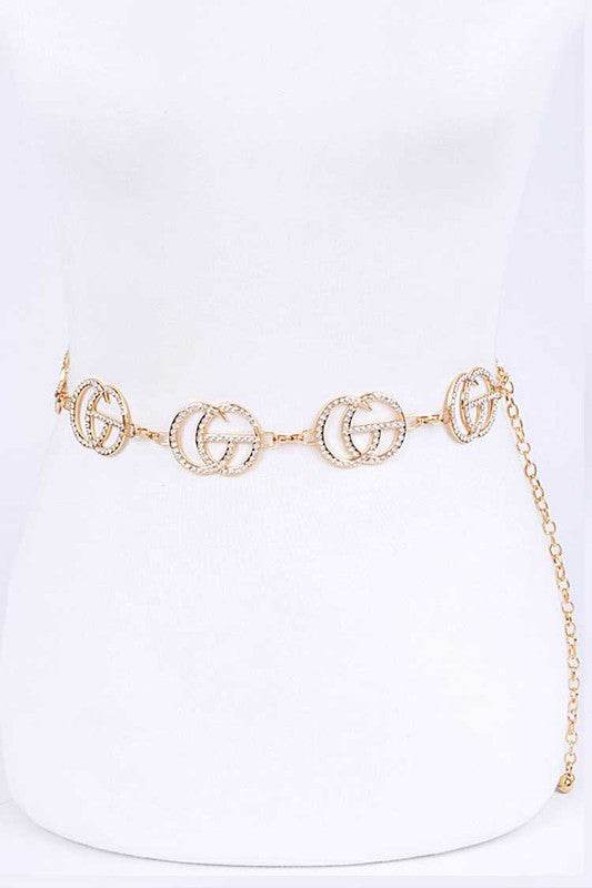 Crystal CG Logo Iconic Chain Belt - Shop Style & More | Fresh Looks, Everyday Deals & Free Shipping