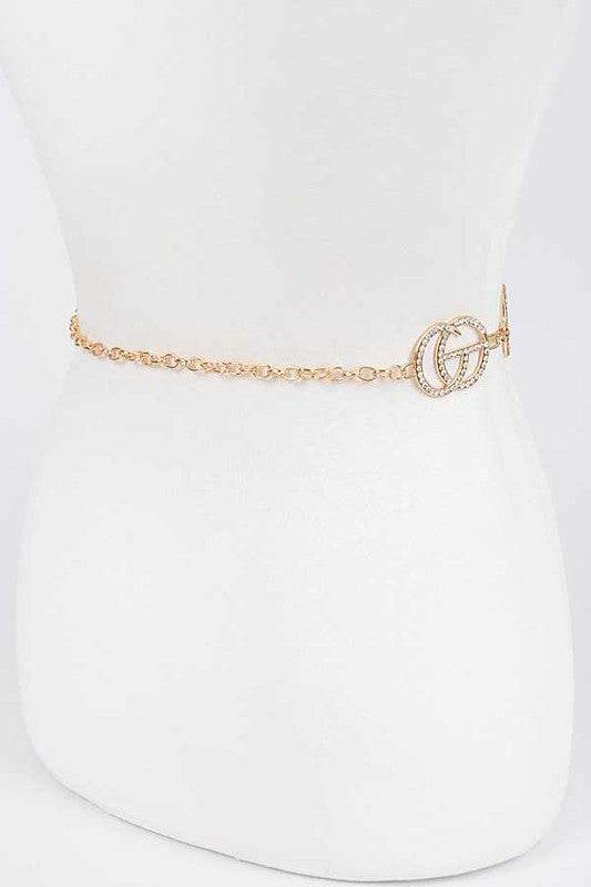 Crystal CG Logo Iconic Chain Belt - Shop Style & More | Fresh Looks, Everyday Deals & Free Shipping