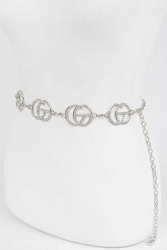 Crystal CG Logo Iconic Chain Belt - Shop Style & More | Fresh Looks, Everyday Deals & Free Shipping