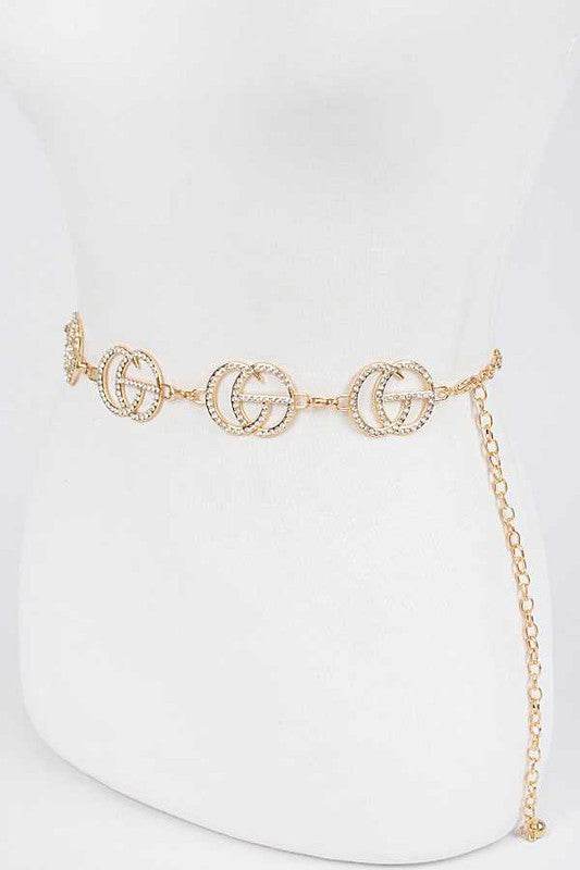 Crystal CG Logo Iconic Chain Belt - Shop Style & More | Fresh Looks, Everyday Deals & Free Shipping