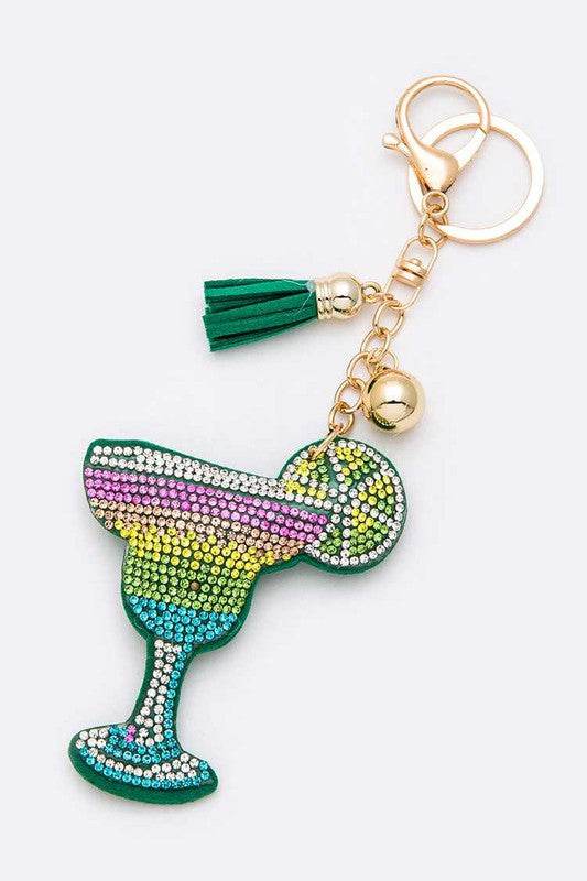 Rhinestone Tequila Cocktail Pillow Key Chain - Shop Style & More | Fresh Looks, Everyday Deals & Free Shipping