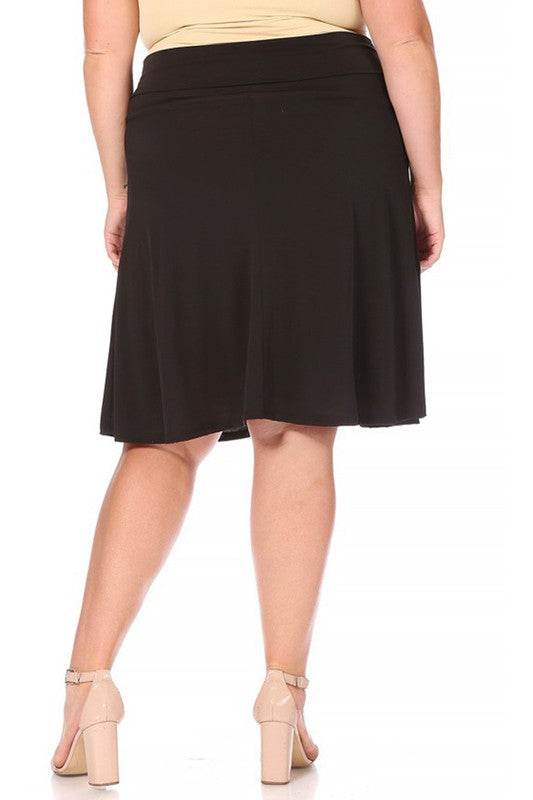 Plus size, solid, A-line pull on skirt - Shop Style & More | Fresh Looks, Everyday Deals & Free Shipping