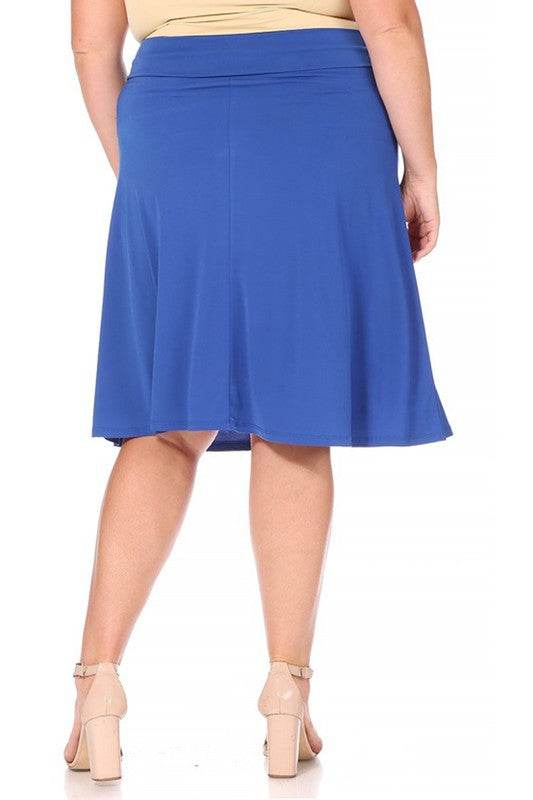Plus size, solid, A-line pull on skirt - Shop Style & More | Fresh Looks, Everyday Deals & Free Shipping