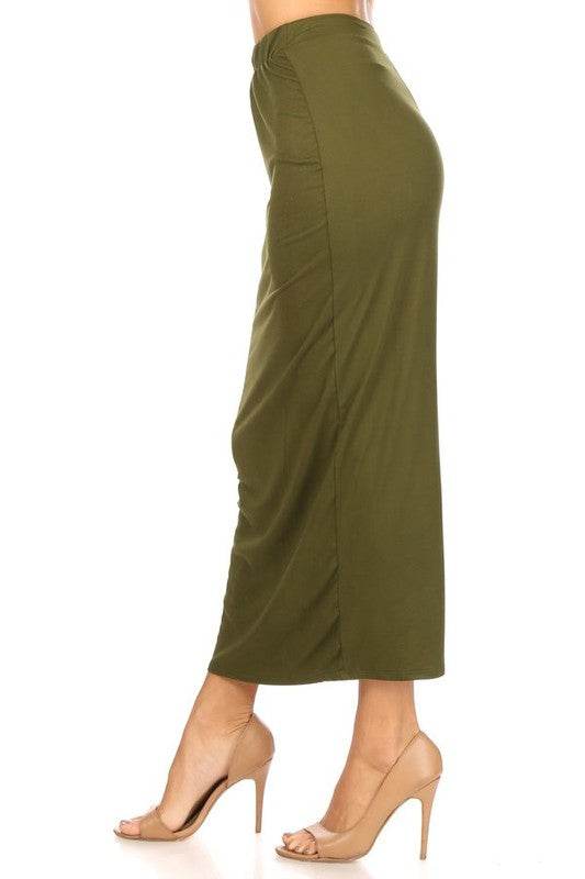 Solid Midi Pencil Skirt - Shop Style & More | Fresh Looks, Everyday Deals & Free Shipping