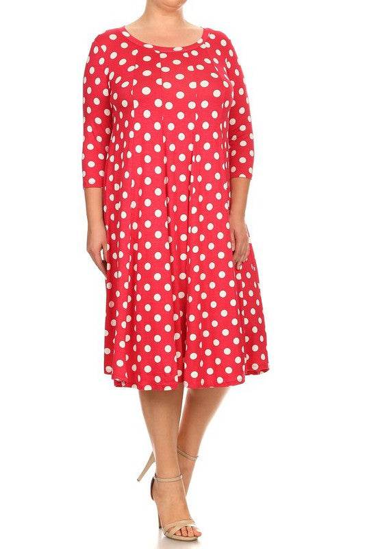 Polka dot midi dress in relaxed fit - Shop Style & More | Fresh Looks, Everyday Deals & Free Shipping