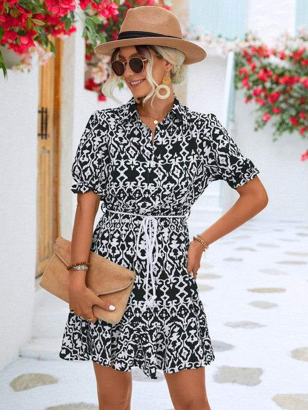 Women Print Button Down Jumpsuit - Shop Style & More | Fresh Looks, Everyday Deals & Free Shipping