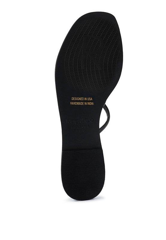 SWEETIN Strappy Flat Slip On Sandals - Shop Style & More | Fresh Looks, Everyday Deals & Free Shipping