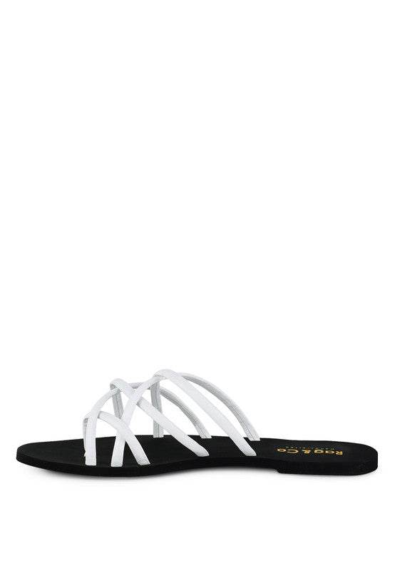 SWEETIN Strappy Flat Slip On Sandals - Shop Style & More | Fresh Looks, Everyday Deals & Free Shipping