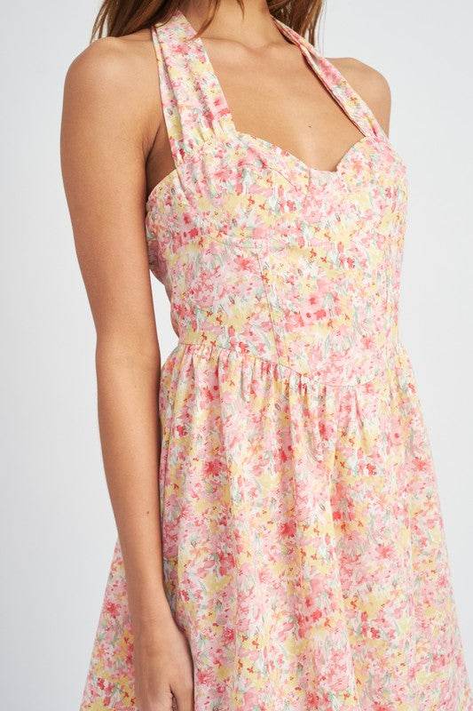 BUSTIER HALTER NECK DRESS - Shop Style & More | Fresh Looks, Everyday Deals & Free Shipping