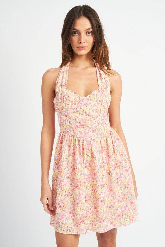 BUSTIER HALTER NECK DRESS - Shop Style & More | Fresh Looks, Everyday Deals & Free Shipping