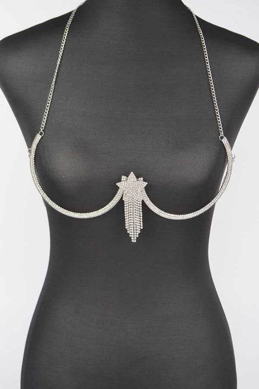 Rhinestone Star Fringe Drop Bra Chain - Shop Style & More | Fresh Looks, Everyday Deals & Free Shipping