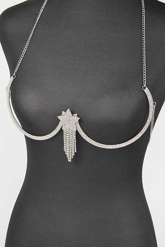 Rhinestone Star Fringe Drop Bra Chain - Shop Style & More | Fresh Looks, Everyday Deals & Free Shipping