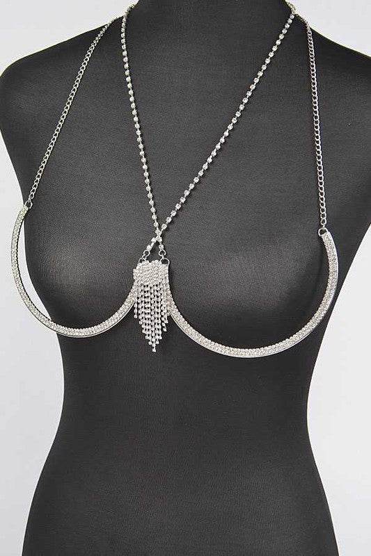 Rhinestone Fringe Detail Iconic Bra Chain - Shop Style & More | Fresh Looks, Everyday Deals & Free Shipping