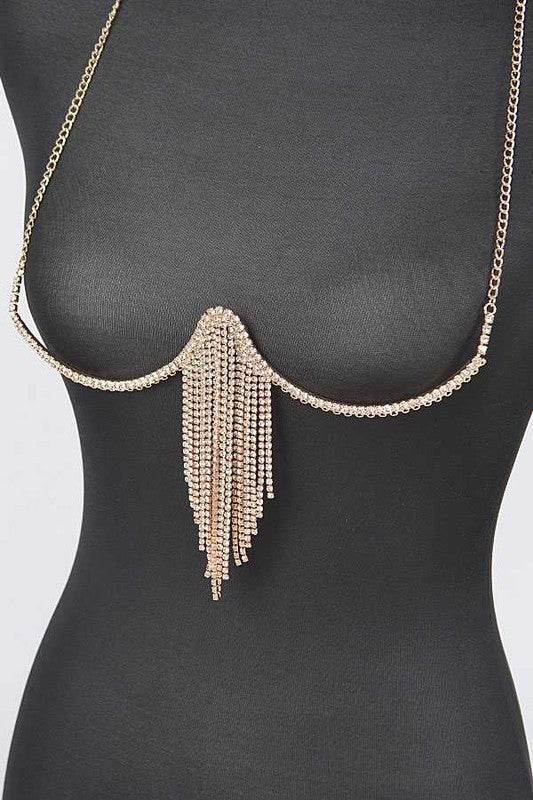Fringe Rhinestone Iconic Bra Chain - Shop Style & More | Fresh Looks, Everyday Deals & Free Shipping