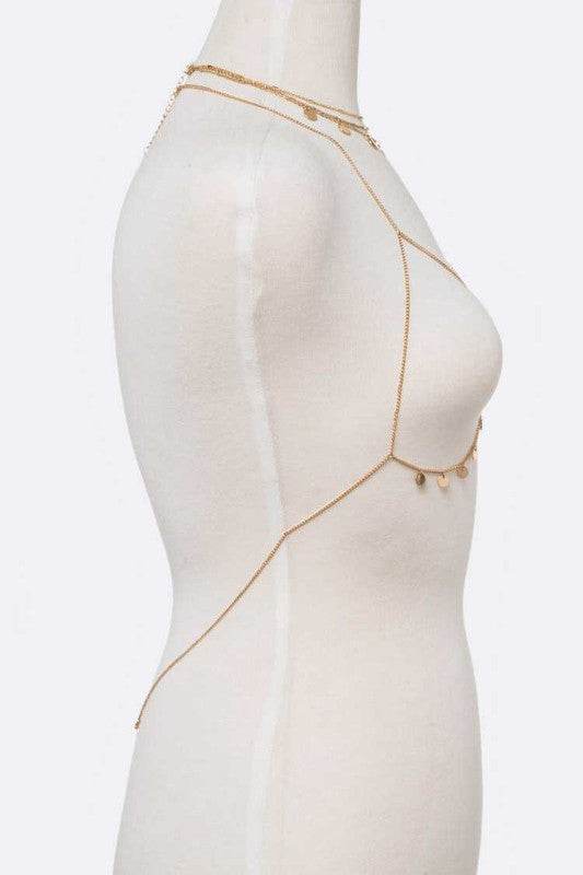 2 In 1 Fringe Disk Bra Chain Set - Shop Style & More | Fresh Looks, Everyday Deals & Free Shipping