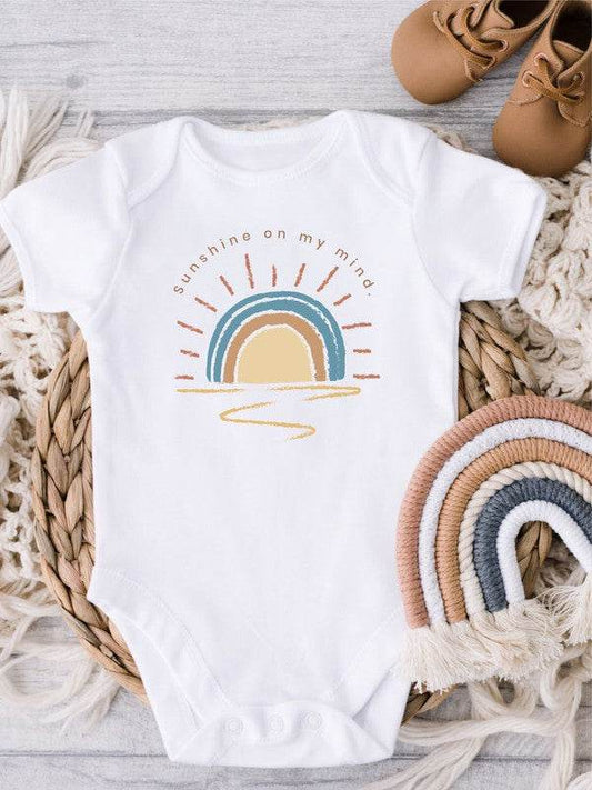 Sunshine on My Mind Baby Onesie - Shop Style & More | Fresh Looks, Everyday Deals & Free Shipping