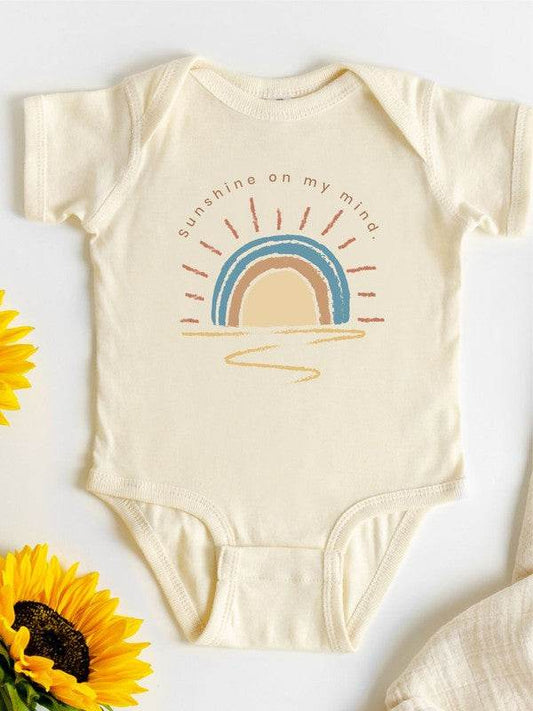 Sunshine on My Mind Baby Onesie - Shop Style & More | Fresh Looks, Everyday Deals & Free Shipping