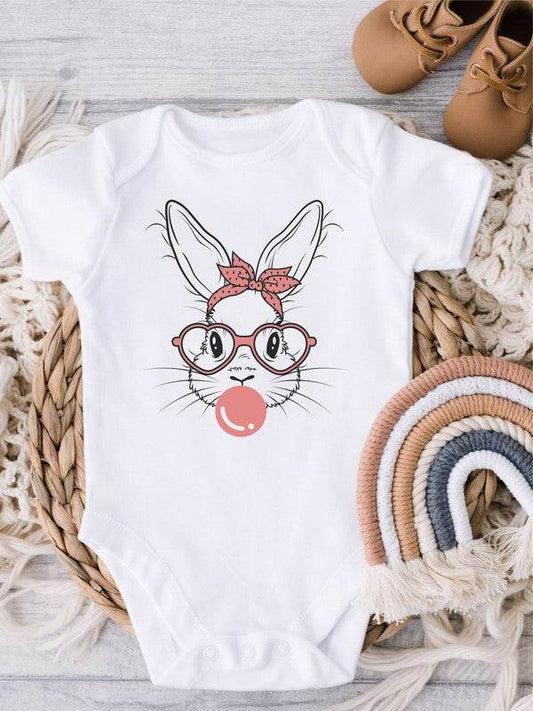 Bunny with Bubble Gum Baby Onesie - Shop Style & More | Fresh Looks, Everyday Deals & Free Shipping