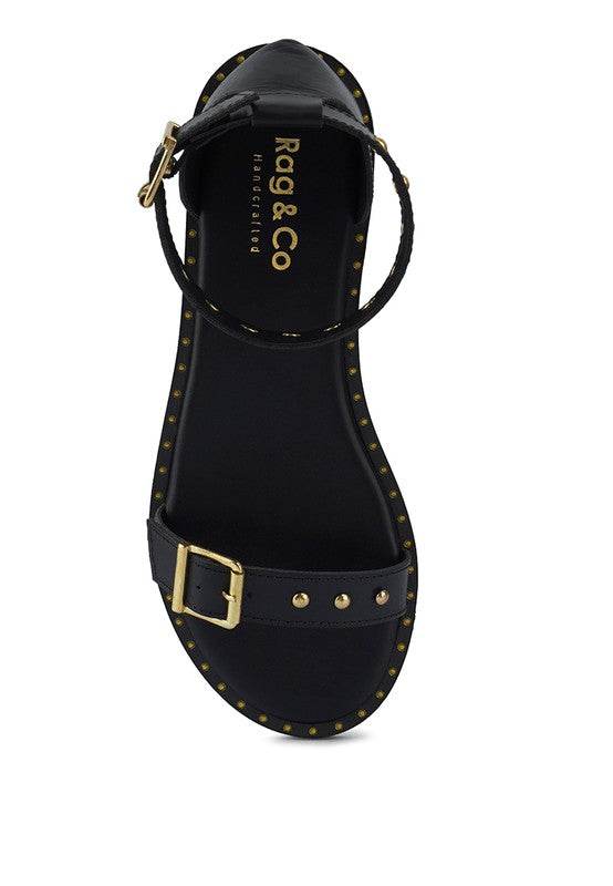 ROSEMARY Buckle Straps Flat Sandals - Shop Style & More | Fresh Looks, Everyday Deals & Free Shipping
