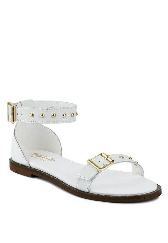 ROSEMARY Buckle Straps Flat Sandals - Shop Style & More | Fresh Looks, Everyday Deals & Free Shipping