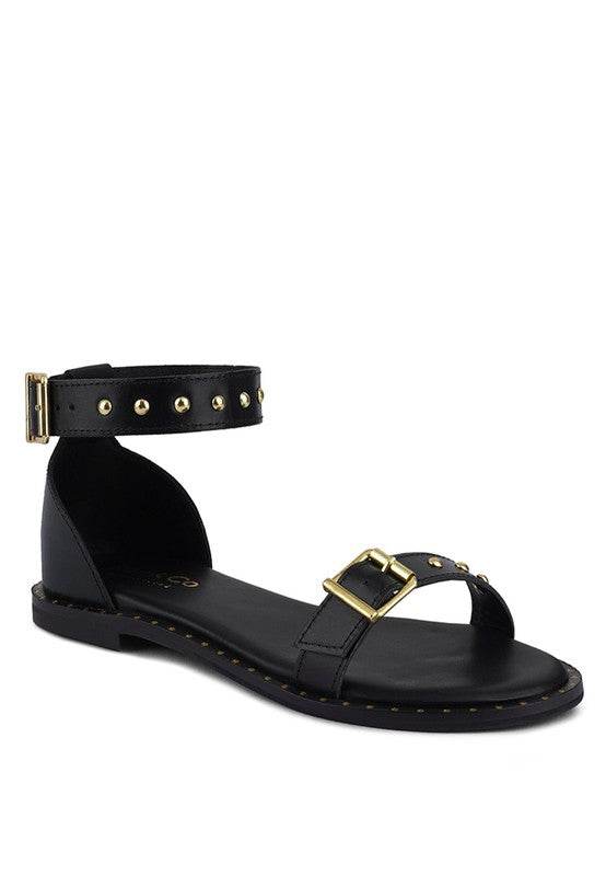 ROSEMARY Buckle Straps Flat Sandals - Shop Style & More | Fresh Looks, Everyday Deals & Free Shipping