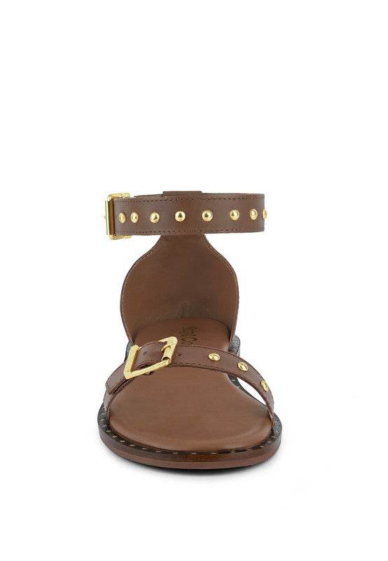 ROSEMARY Buckle Straps Flat Sandals - Shop Style & More | Fresh Looks, Everyday Deals & Free Shipping