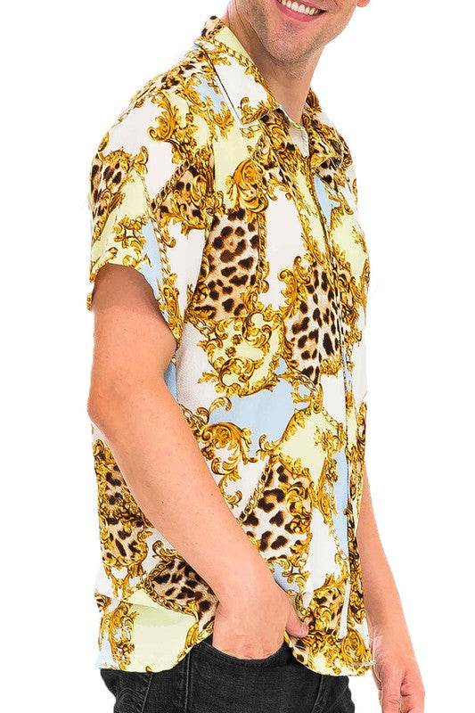 Leopard Cheetah Button Down Shirt - Shop Style & More | Fresh Looks, Everyday Deals & Free Shipping