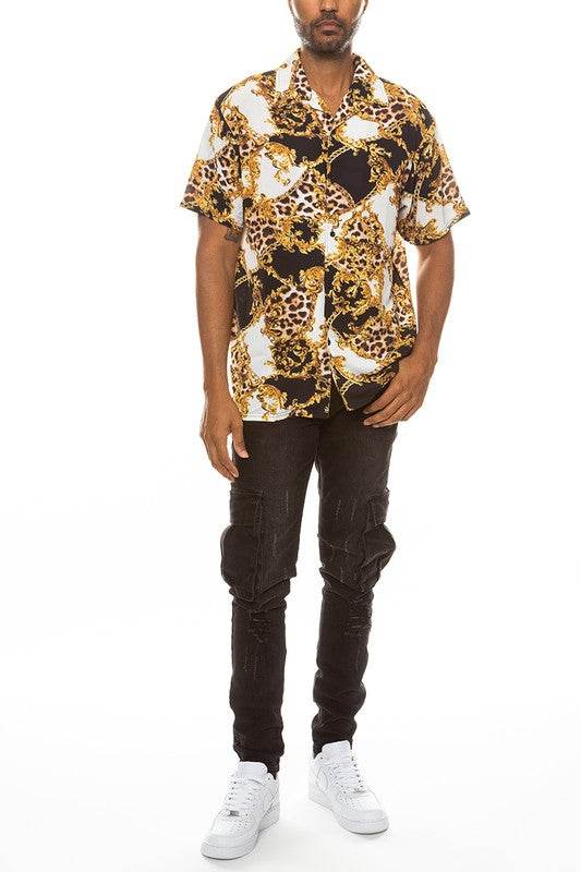 Leopard Cheetah Button Down Shirt - Shop Style & More | Fresh Looks, Everyday Deals & Free Shipping