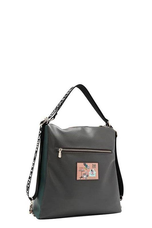 Nicole Lee USA Multifunction Adjustable Strap Eco-Leather Backpack - Shop Style & More | Fresh Looks, Everyday Deals & Free Shipping