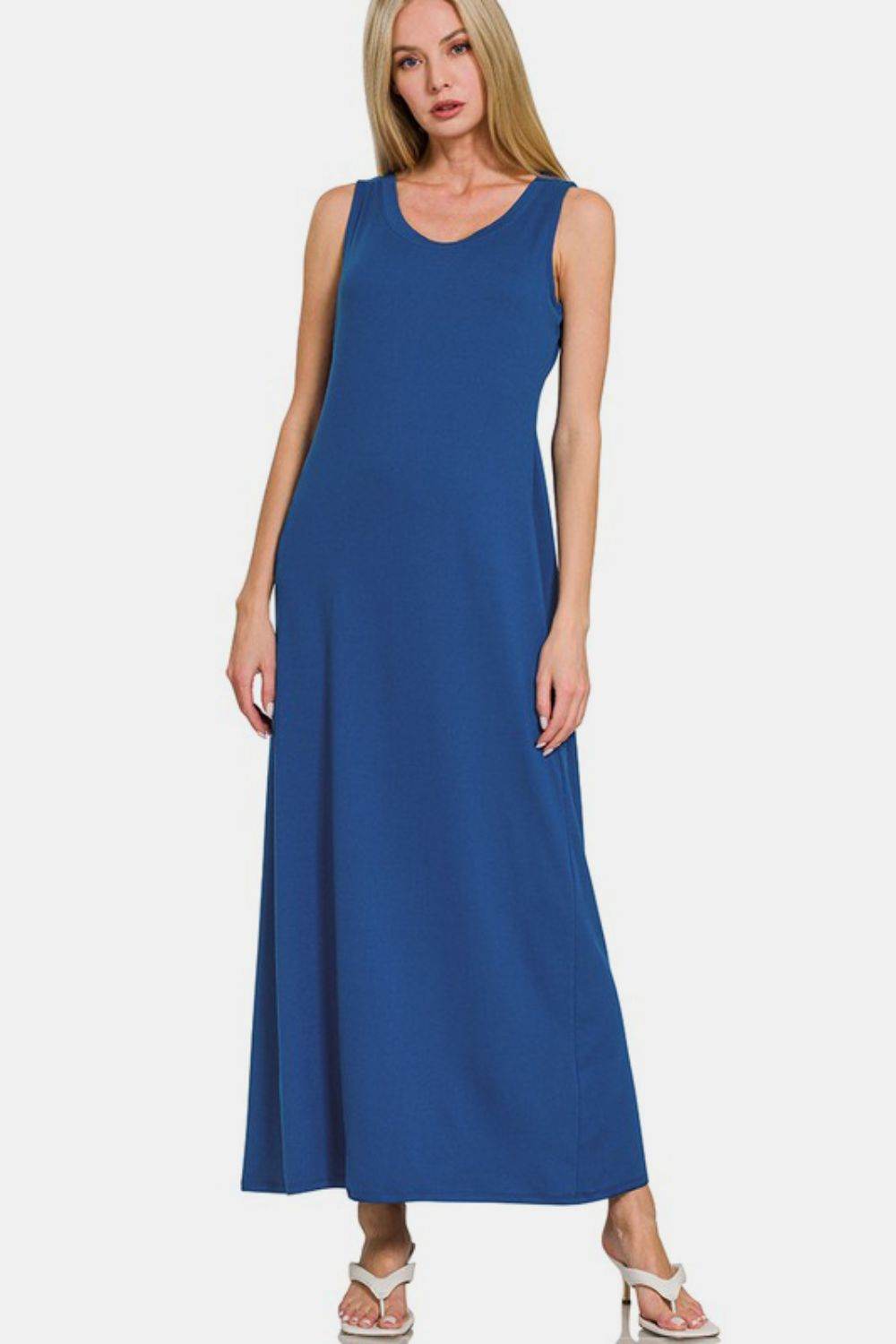 Zenana Scoop Neck Wide Strap Tank Dress - Shop Style & More | Fresh Looks, Everyday Deals & Free Shipping