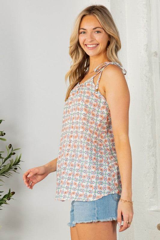 Textured Spagetti Tie with Bead Detailed Top - Shop Style & More | Fresh Looks, Everyday Deals & Free Shipping