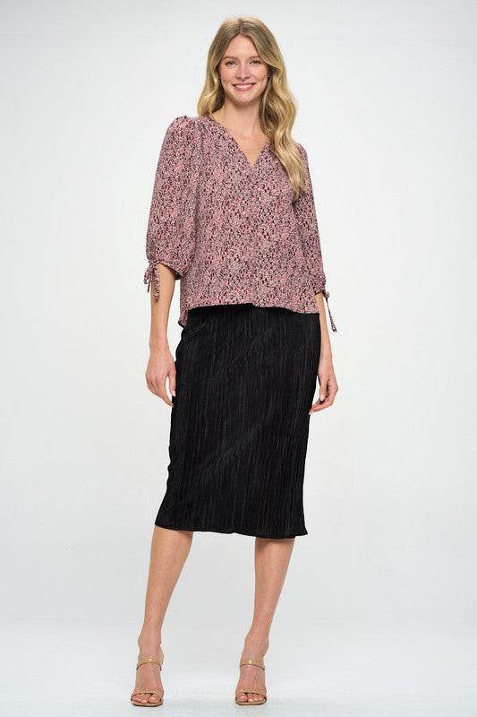 Made in USA Solid Plisse Midi Skirt - Shop Style & More | Fresh Looks, Everyday Deals & Free Shipping