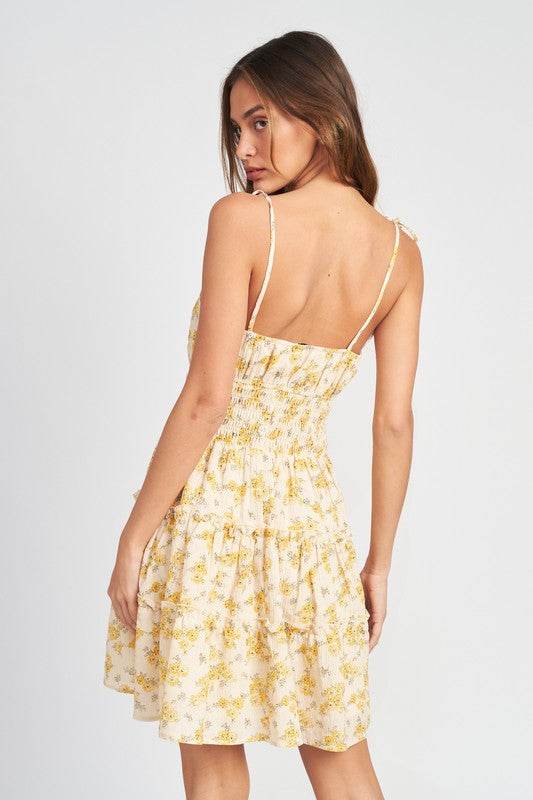 SPAGHETTI STRAP MINI DRESS WITH SMOCKED WAIST - Shop Style & More | Fresh Looks, Everyday Deals & Free Shipping
