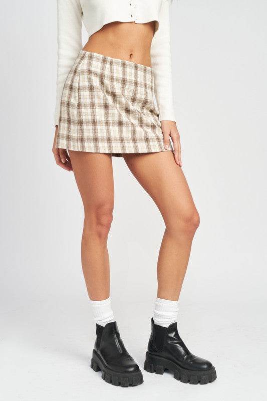 SQUARE PRINTED MINI SKIRT - Shop Style & More | Fresh Looks, Everyday Deals & Free Shipping